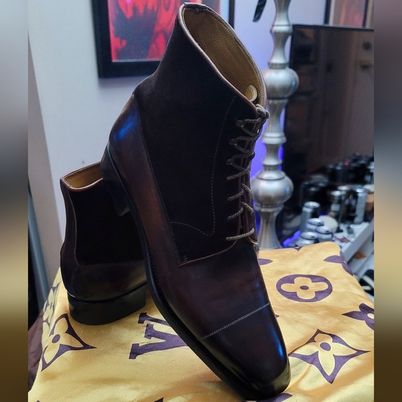 Antonio Meccariello Lace Up Derby Boots - Picture 6 of 14